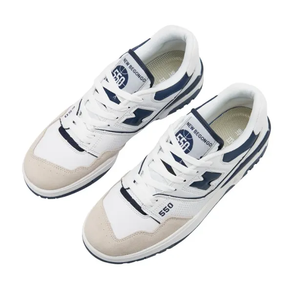 New Balance 550 White Navy Beige Sneakers - 42