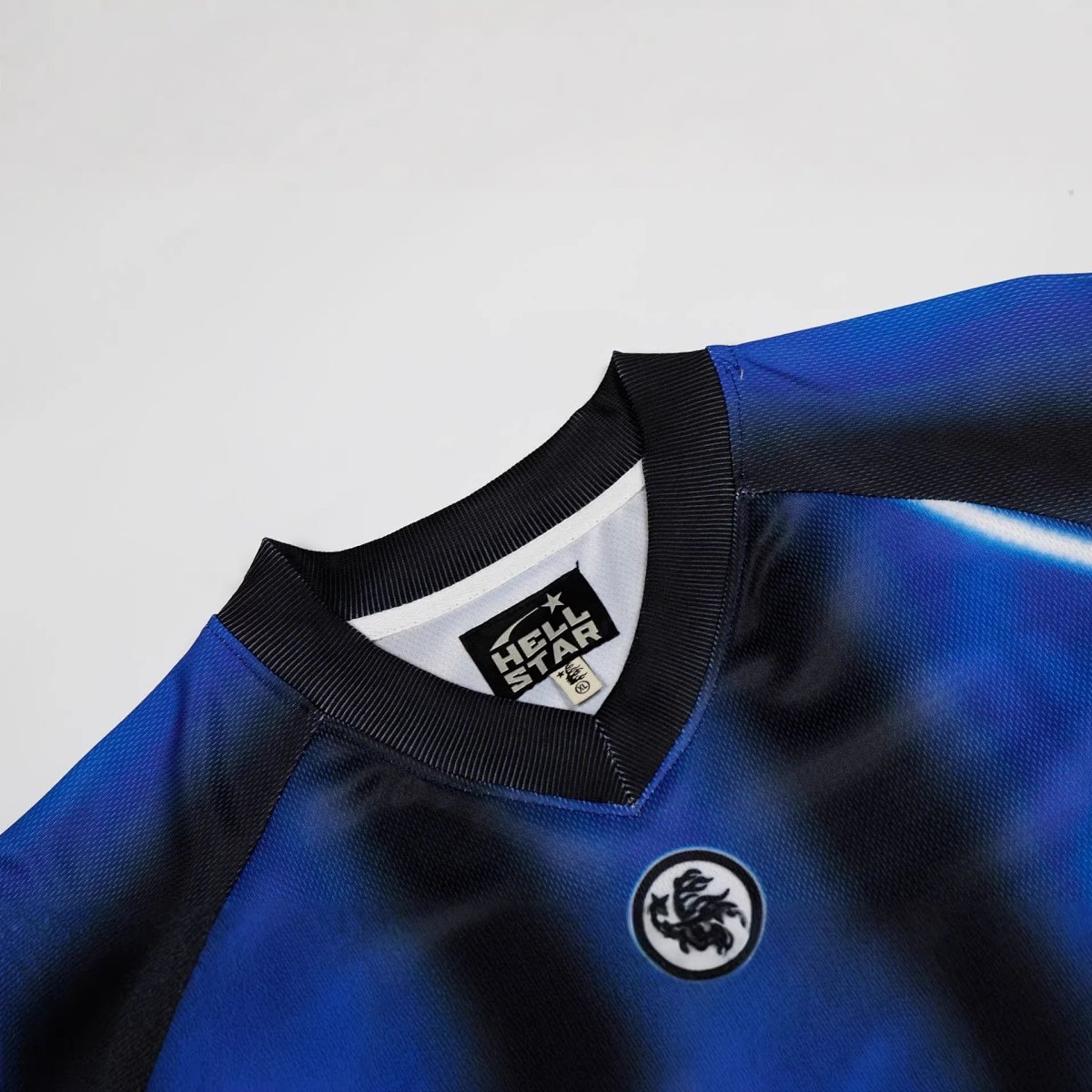 Hestr Hell Star Mesh Breathable All-Over Print Sports Short-Sleeve Jersey Loose T-Shirt