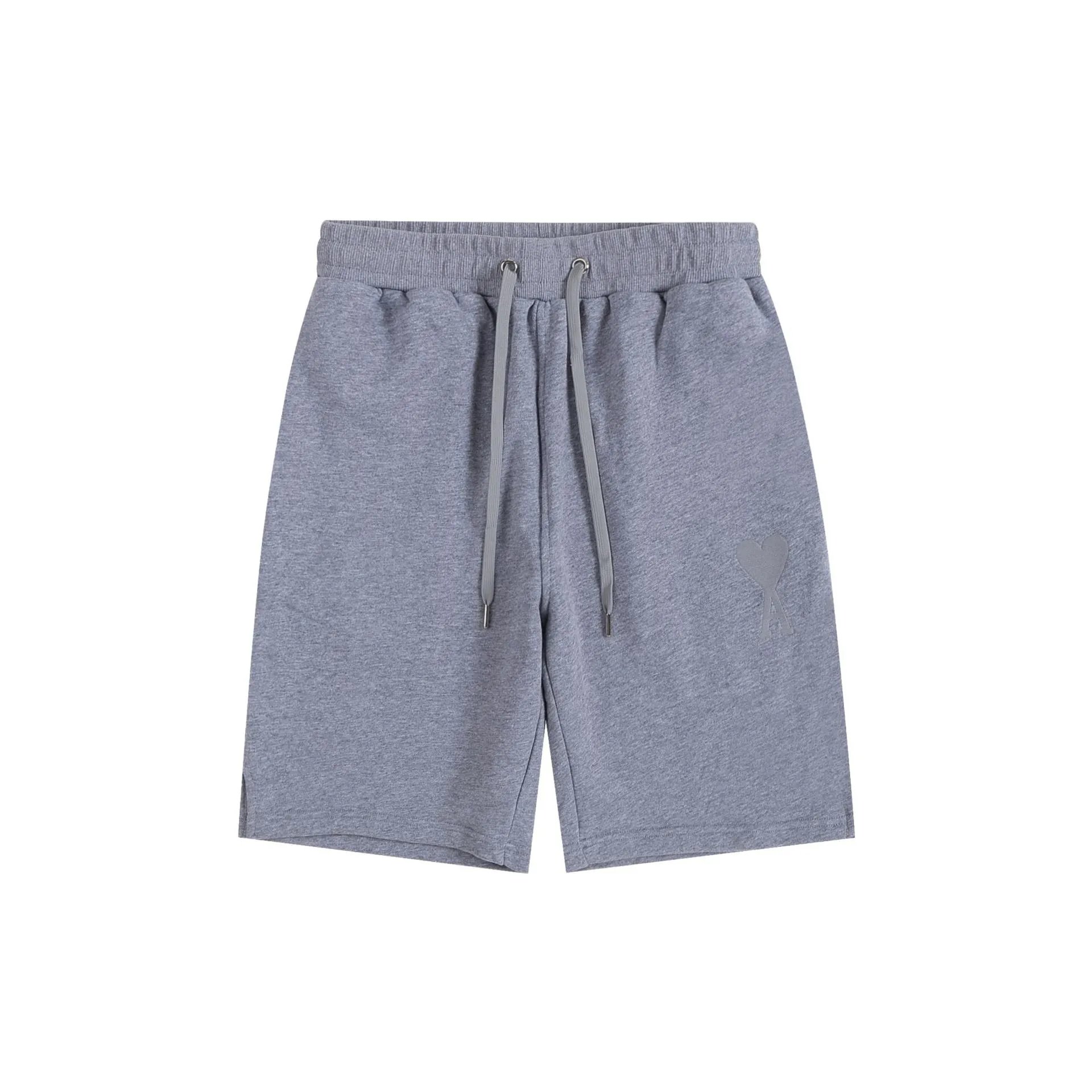 Ami Paris Heart Logo Drawstring Shorts Black - 37