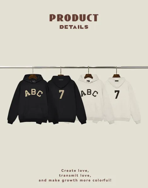GRA ABC Oversized Cropped Hoodie and Matching Sweatpants Set Beige - 3
