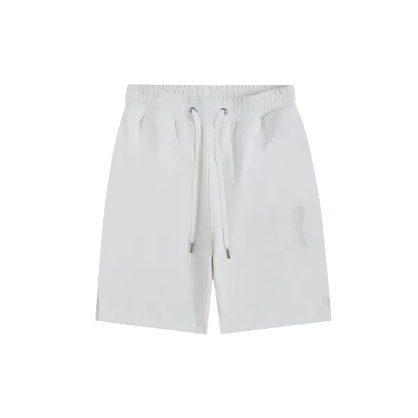 Ami Paris Heart Logo Drawstring Shorts Black - 33