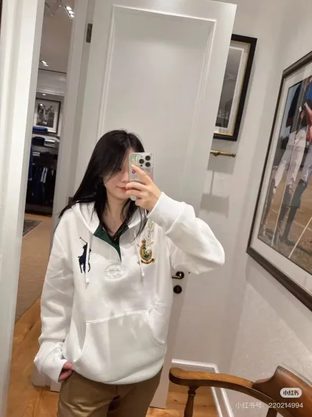 Ralph Lauren Polo 20th Anniversary Hoodie Navy and White - 7