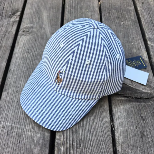 Polo Ralph Lauren Striped Cotton Twill Baseball Cap - 13