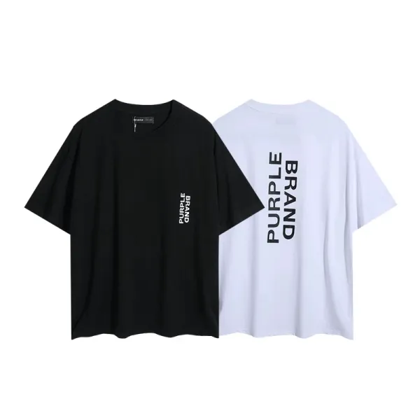 Design Purple Sky Inn Embroidered Logo White Oversized T-Shirt T-Shirts - 6