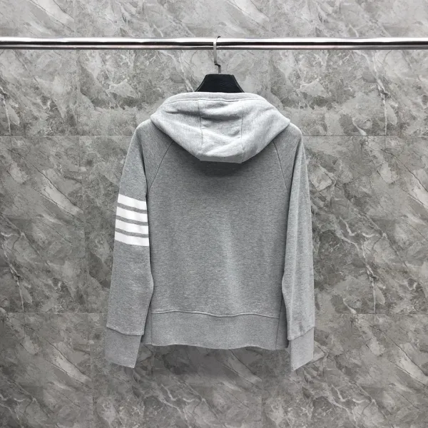Thom Browne 4-Bar Stripe Crewneck Sweatshirt Beige - 6