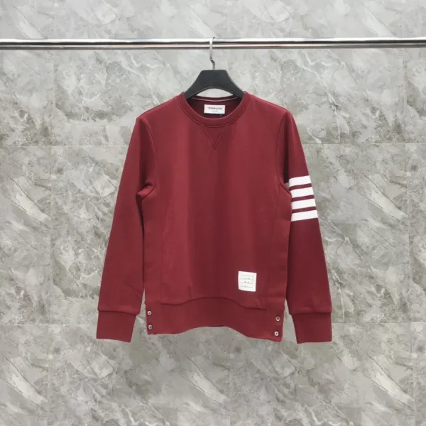 Thom Browne 4-Bar Stripe Crewneck Sweatshirt Beige - 35