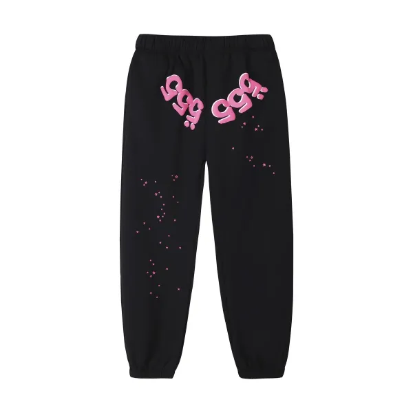 Off-White™ '555' Pink Graphic Sweatpants Black - 1