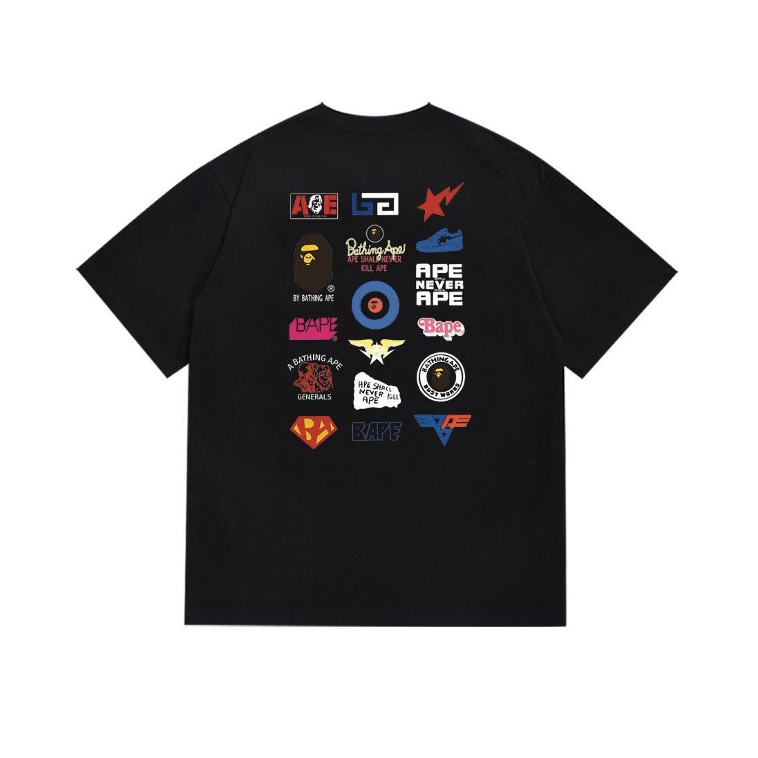 BAPE Multi-Logo Graphic T-Shirt - 000197