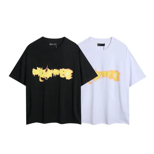 Design Purple Sky Inn Embroidered Logo White Oversized T-Shirt T-Shirts - 5
