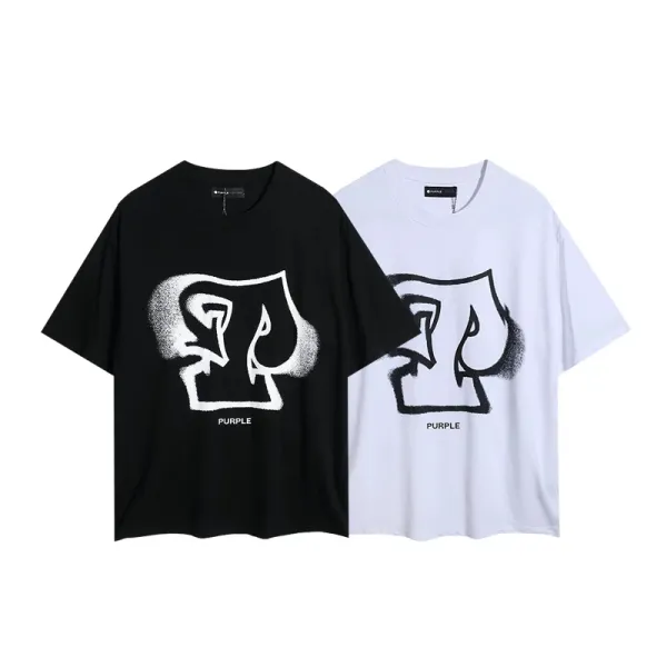 Design Purple Sky Inn Embroidered Logo White Oversized T-Shirt T-Shirts - 10