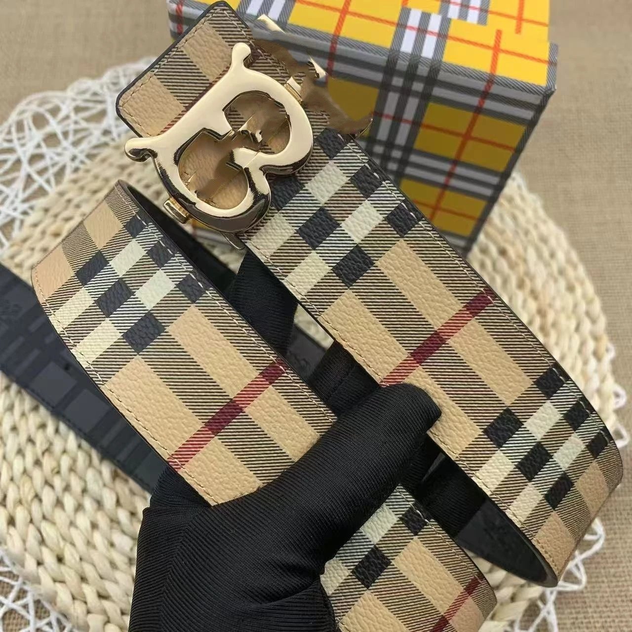 Grid TB+Gold Buckle