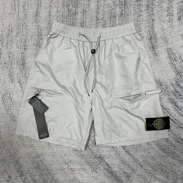 Stone Island Shadow Project Cargo Shorts Light Gray - 1