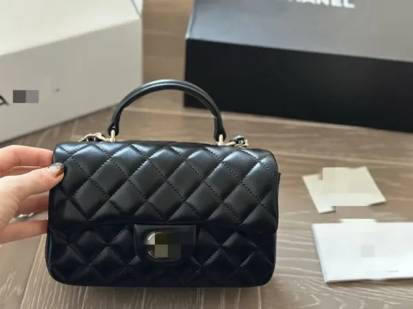 Chanel Mini Flap Bag Pink Quilted Leather Handbag - 4