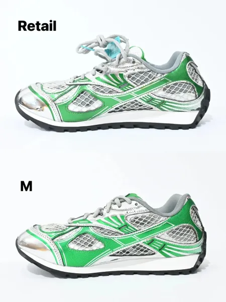 Asics Gel-Kayano 14 Silver Olive Mesh Sneakers - 4