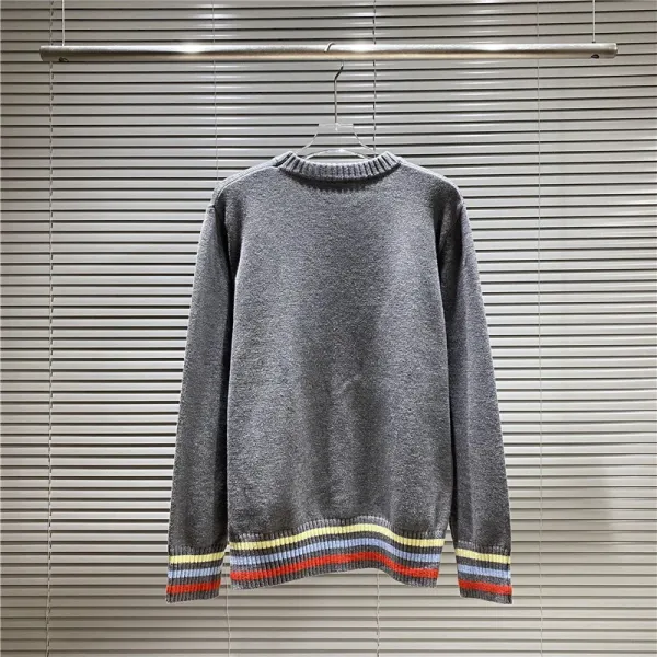 Dior Oblique Logo Knit Sweater Gray Multicolor - 6