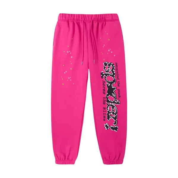 Off-White™ '555' Pink Graphic Sweatpants Black - 48