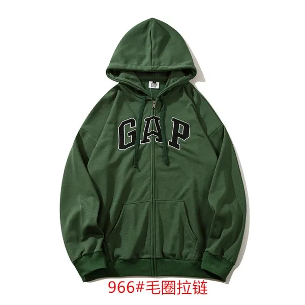 Gap Arch Logo Hoodie Army Green - 12