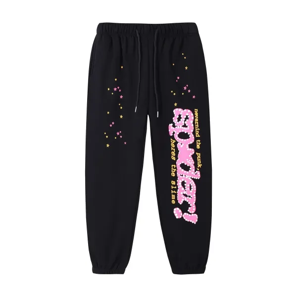 Off-White™ '555' Pink Graphic Sweatpants Black - 50