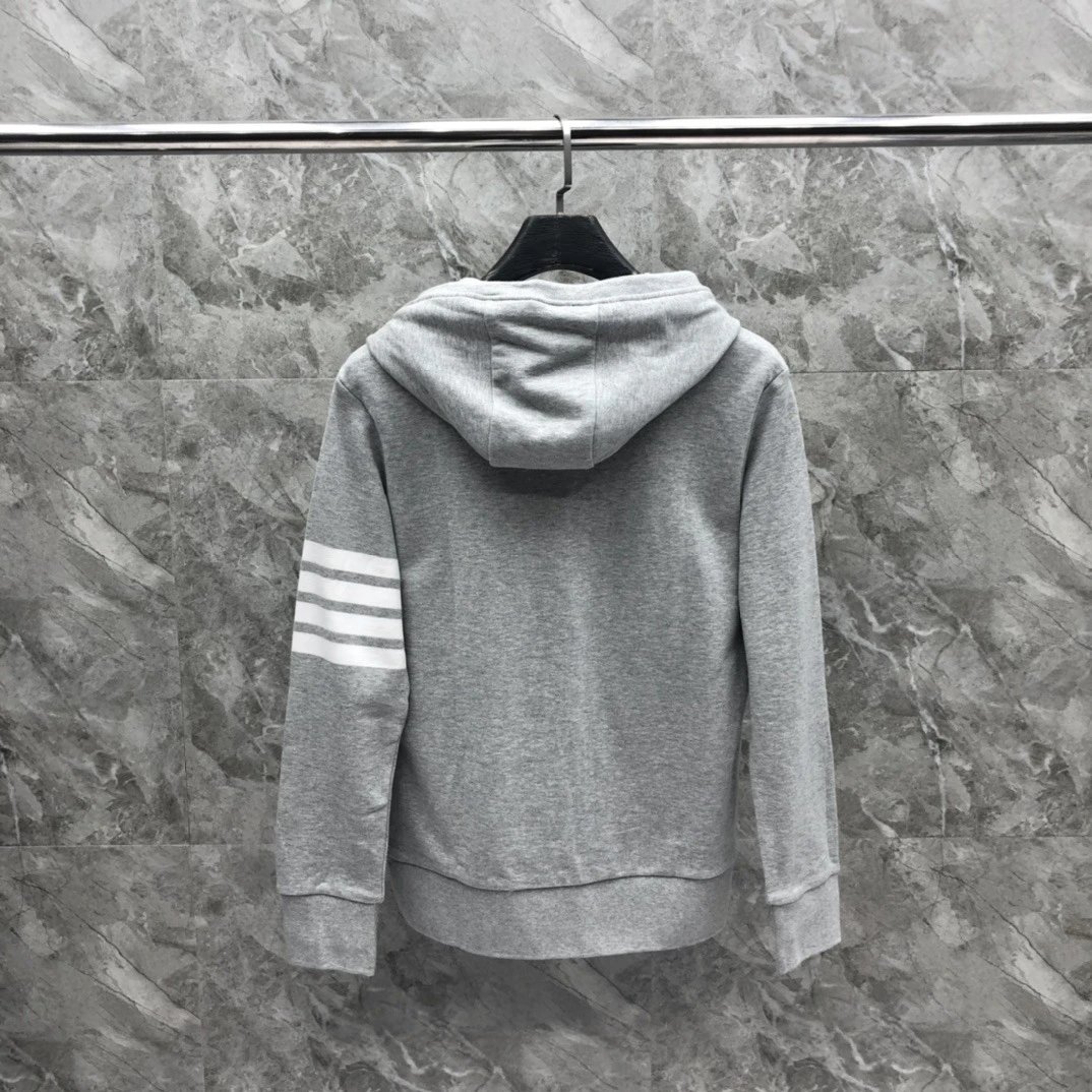 Thom Browne 4-Bar Stripe Crewneck Sweatshirt Beige - 49