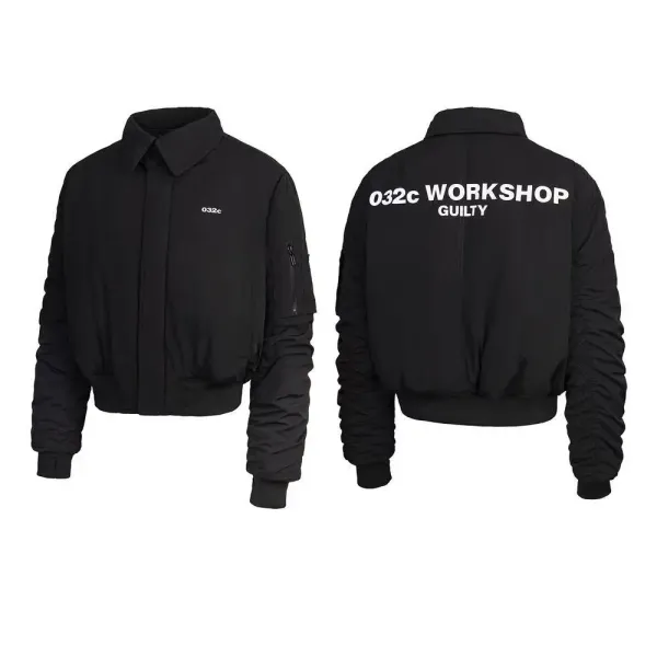 032c Workshop Guilty Bomber Jacket Black - 1