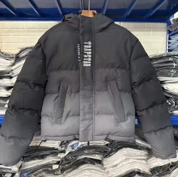 Design Glossy Puffer Jacket Black Down-Jacket - 3