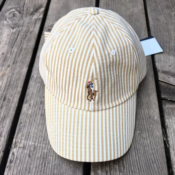 Polo Ralph Lauren Striped Cotton Twill Baseball Cap - 9