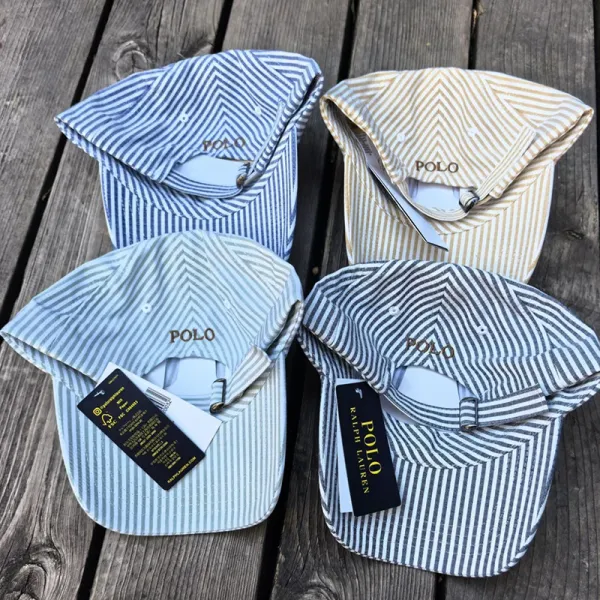 Polo Ralph Lauren Striped Cotton Twill Baseball Cap - 4