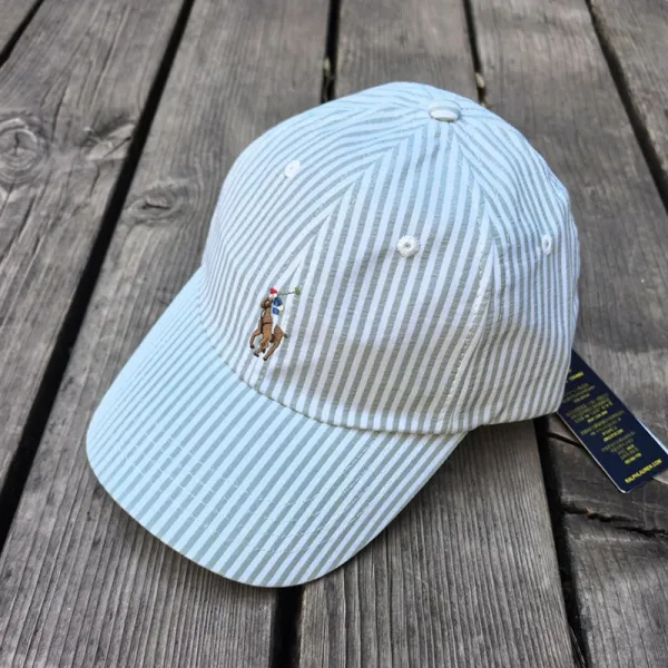 Polo Ralph Lauren Striped Cotton Twill Baseball Cap - 16