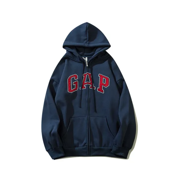 Gap Arch Logo Zip-Up Hoodie Navy - 1