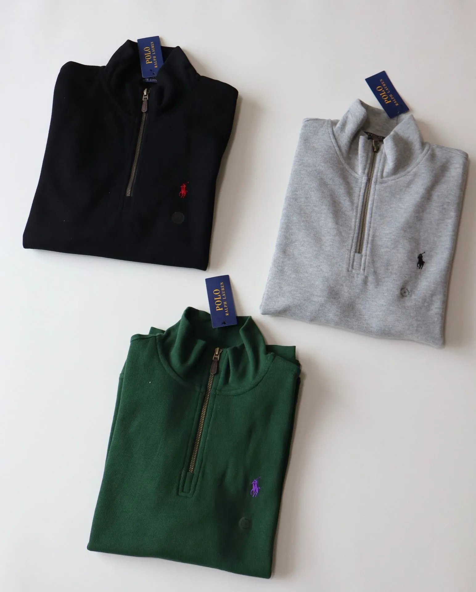 Polo Ralph Lauren Half-Zip Pullover Gray Sweater - 9