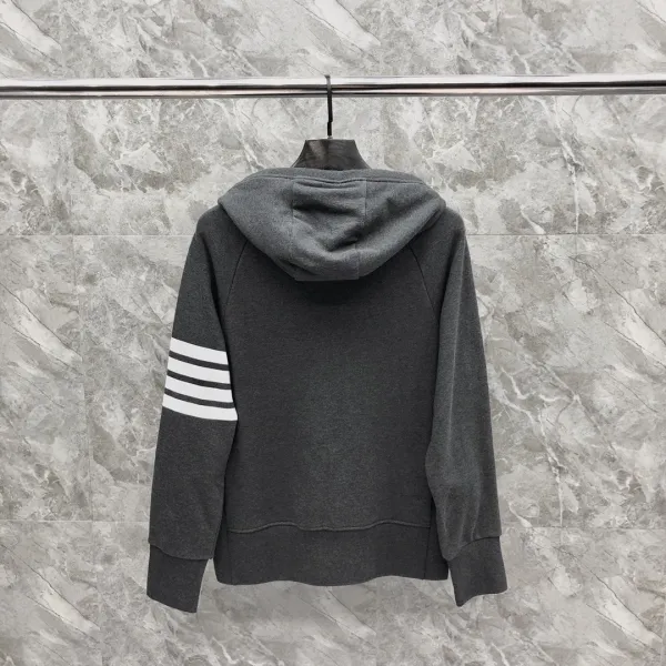 Thom Browne 4-Bar Stripe Crewneck Sweatshirt Beige - 12
