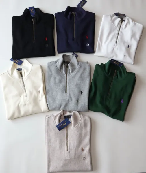 Polo Ralph Lauren Half-Zip Pullover Gray Sweater - 5