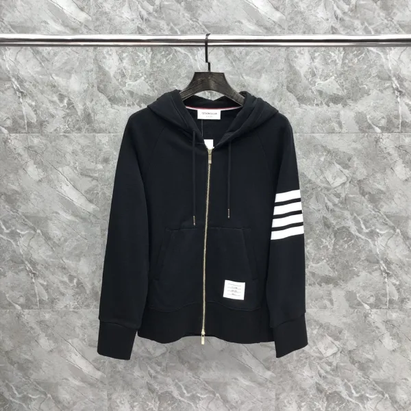 Thom Browne 4-Bar Stripe Crewneck Sweatshirt Beige - 15