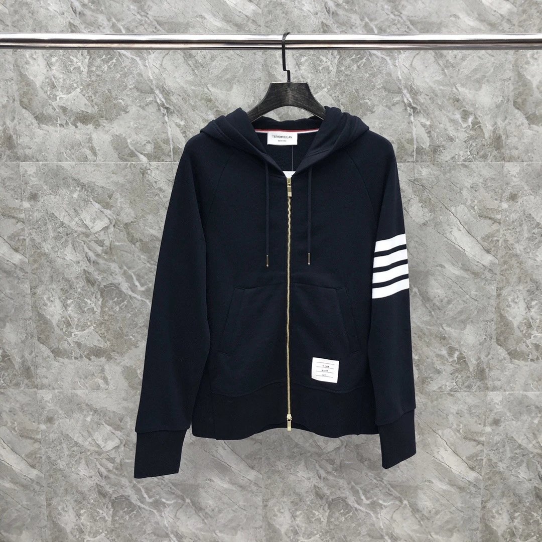Thom Browne 4-Bar Stripe Crewneck Sweatshirt Beige - 13