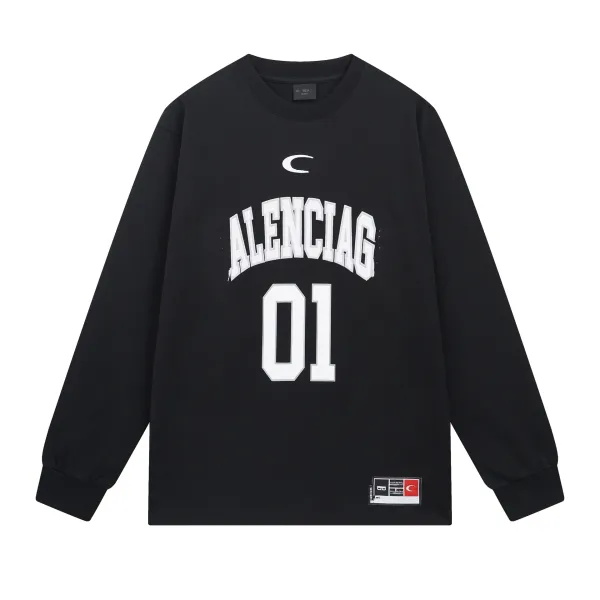 Balenciaga Alenciac 01 Black Long-Sleeve Jersey - 1