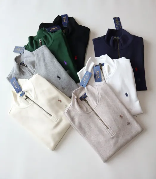 Polo Ralph Lauren Half-Zip Pullover Gray Sweater - 6