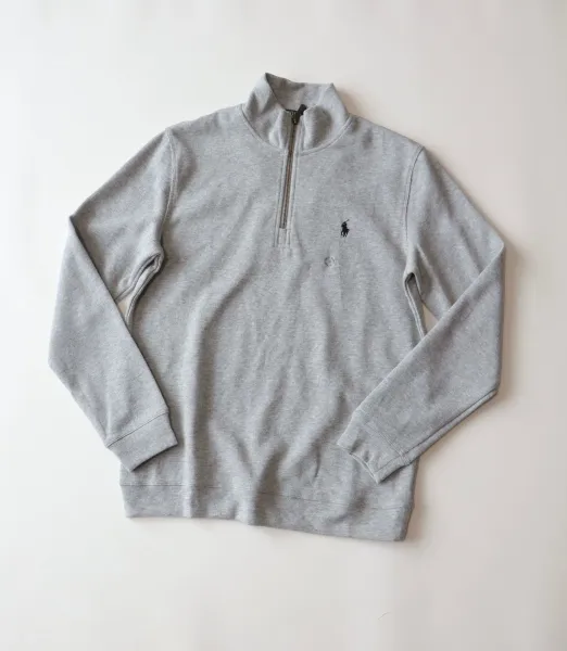 Polo Ralph Lauren Half-Zip Pullover Gray Sweater - 14