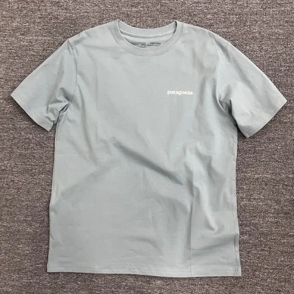 Patagonia P-6 Logo Responsibili-Tee Light Gray T-Shirt - 13