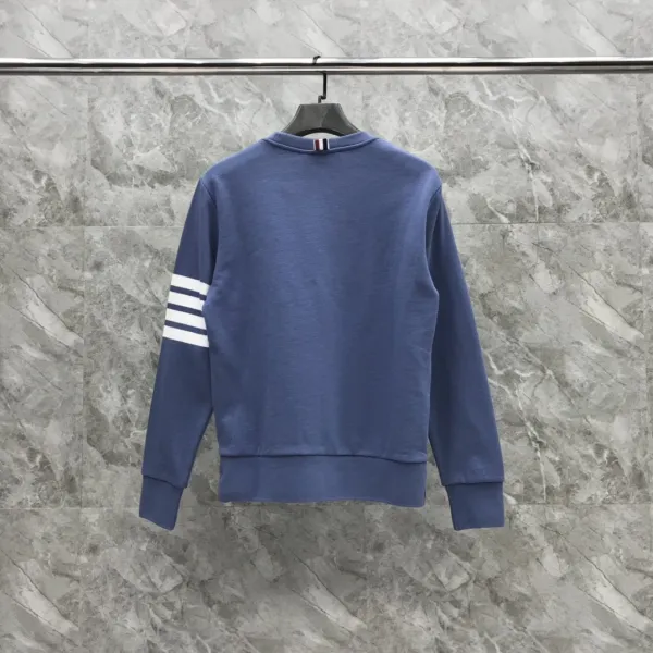 Thom Browne 4-Bar Stripe Crewneck Sweatshirt Beige - 38