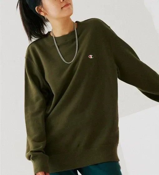 Champion Reverse Weave Crewneck Sweatshirt Yellow - 6
