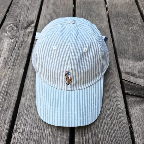 Polo Ralph Lauren Striped Cotton Twill Baseball Cap - 15