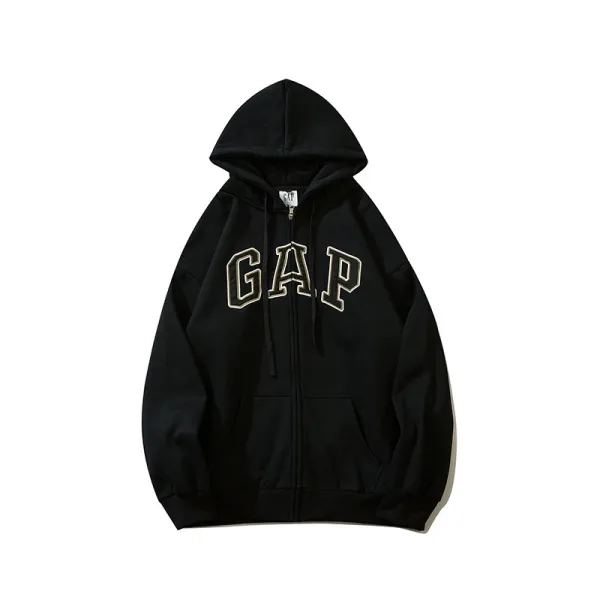 Gap Arch Logo Zip-Up Hoodie Black - 1
