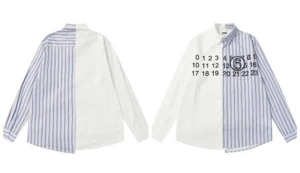 Maison Margiela Replica Numeric Print Shirt White - 10