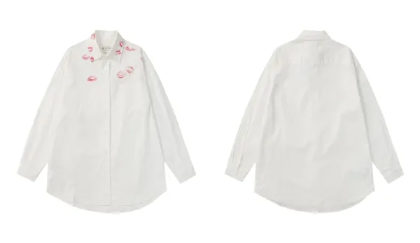 Maison Margiela Replica Numeric Print Shirt White - 9