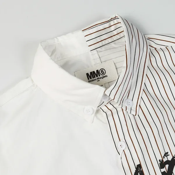 Maison Margiela Replica Numeric Print Shirt White - 25