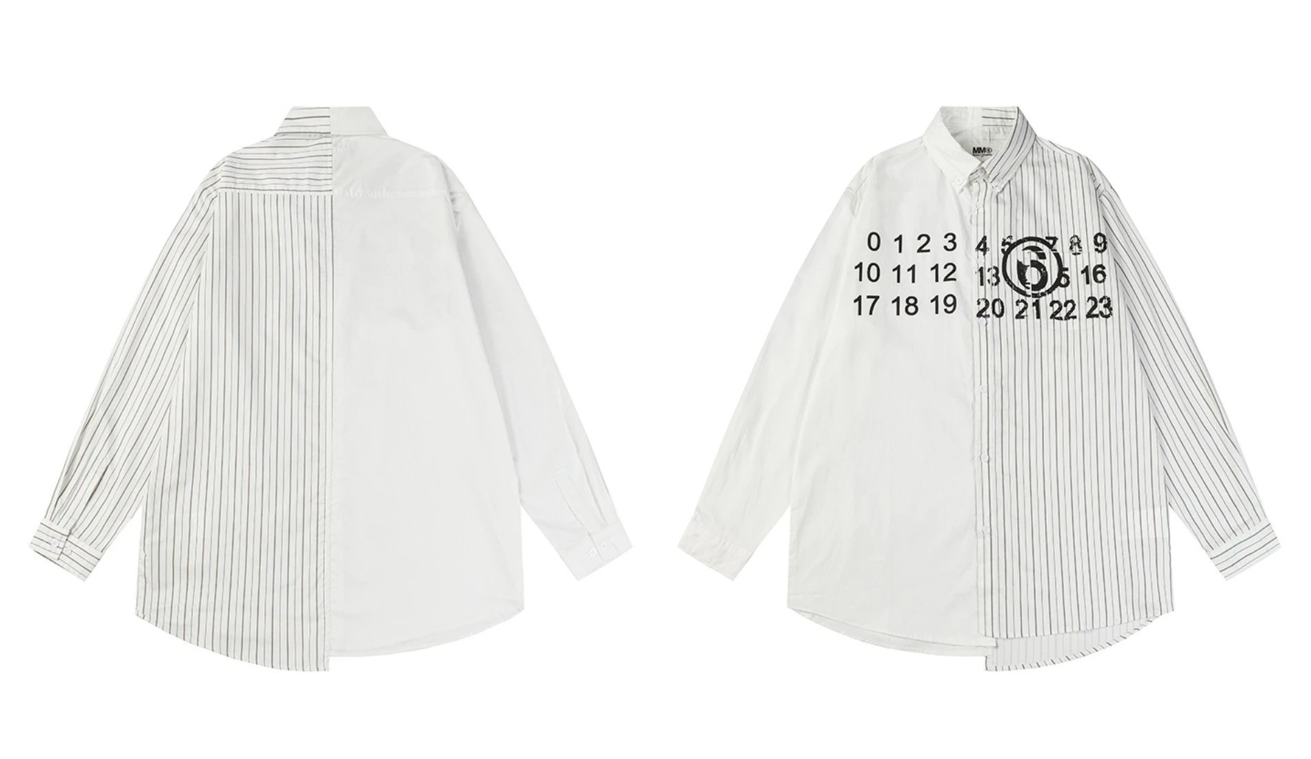 Maison Margiela Replica Numeric Print Shirt White - 12