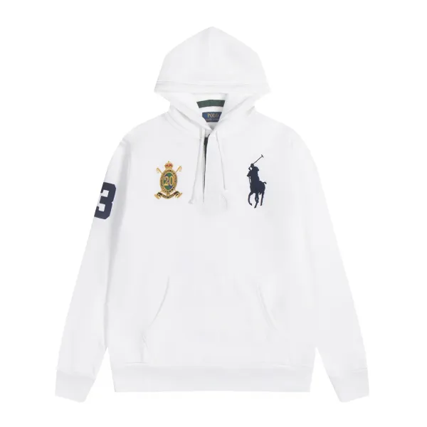 Ralph Lauren Polo 20th Anniversary Hoodie Navy and White - 18