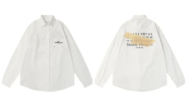 Maison Margiela Replica Numeric Print Shirt White - 7