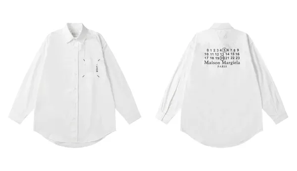 Maison Margiela Replica Numeric Print Shirt White - 11