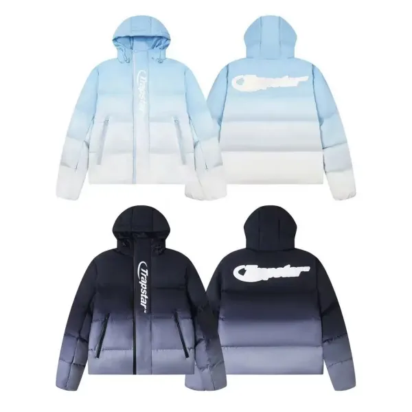 Trapstar Gradient Down Jacket Blue and Black - 1